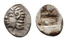 IONIA. Kolophon. (Circa 530/25-500 BC).Tetartemorion.

Obv : Archaic head of Apollo left.

Rev : Incuse square punch.
SNG von Aulock 1810.

Condition ...