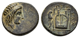 IONIA. Kolophon.(Circa 389-350 BC).Ae.

Condition : Good very fine.

Weight : 1.97 gr
Diameter : 13 mm
