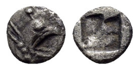 IONIA. Phokaia.(Circa 521-478 BC).Tetartemorion.

Obv : Head of griffin right.

Rev : Quadripartite incuse square.

Condition : Good very fine.

Weigh...