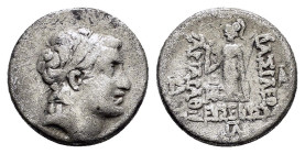 KINGS of CAPPADOCIA. Ariarathes V Eusebes Philopator (Circa 163-130 BC). Drachm. 

Obv : Diademed head right.

Rev : ΒΑΣΙΛΕΩΣ / APIAPAΘOY / EYΣEBOYΣ.
...