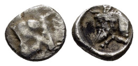 CILICIA. Mallos.(Circa 440-390 BC). Obol.

Obv : Head of bull right.

Rev : Forepart of man-headed bull left. 

Condition : Good very fine.

Weight : ...