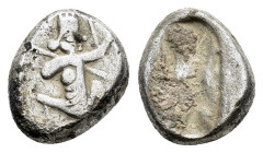 ACHAEMENID KINGS of PERSIA.Time of Darios I to Xerxes II.(485-420 BC).Sardes.Siglos.

Obv : Persian king in kneeling-running stance right, holding spe...