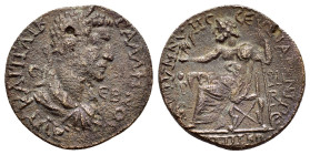 PHRYGIA. Prymnessos. Gallienus (253-268). Ae.

Obv : AVT KAI Π ΛIK ΓΑΛΛHΝΟC CЄΒ.
Laureate, draped and cuirassed bust right.

Rev : ΠΡΥΜΝΗΣΣΕΩN ΑΡΧ ΤΟ ...