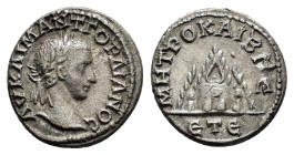 CAPPADOCIA. Caesarea. Gordian III (238-244). Drachm. 

Obv : AV K M ANT ΓOPΔIANOC.
Laureate head right.

Rev : MHTPO KAICA BN / ЄT Є.
Mt. Argaeus; pel...