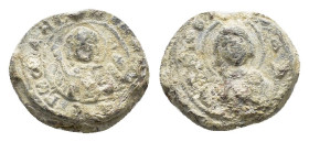 BYZANTINE LEAD SEAL.(Circa 7th-11th Century).Pb.

Condition : Good very fine.

Weight : 4.57 gr
Diameter : 16 mm