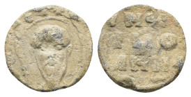 BYZANTINE LEAD SEAL.(Circa 7th-11th Century).Pb.

Condition : Good very fine.

Weight : 5.38 gr
Diameter : 20 mm