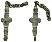 BYZANTINE EMPIRE.Bronze Cross.(8th-10th century).Ae.

Condition : Good very fine.

Weight : 47.90 gr
Diameter : 144 mm