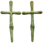 BYZANTINE EMPIRE.Bronze Cross.(8th-10th century).Ae.

Condition : Good very fine.

Weight : 54.69 gr
Diameter : 113 mm