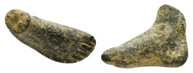 ANCIENT ROMAN BRONZE FOOT.(Circa 2th Century).Ae.

Condition : Good very fine.

Weight : 17.72 gr
Diameter : 29 mm