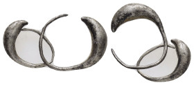 ANCIENT GREEK SILVER EARING (4TH-1ST CENTURY BC.).Ar.

Condition : Good very fine.

Weight : 6.31 gr
Diameter : mm