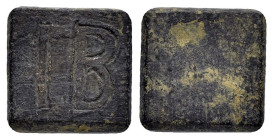 BYZANTINE BRONZE WEIGHT.(Circa 6th-9th century).Ae.

Condition : Good very fine.

Weight : 13.53 gr
Diameter : 20 mm
