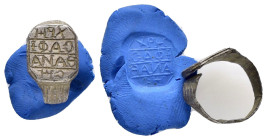 ANCIENT BYZANTINE SILVER RING.(3rd–4th centuries).Ar.

Condition : Good very fine.

Weight : 2.75 gr
Diameter : 17 mm