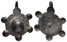 ANCIENT ROMAN BRONZE APPLIQUE.(1st- 3rd Century).Ae.

Condition : Good very fine.

Weight : 18.45 gr
Diameter : 56 mm