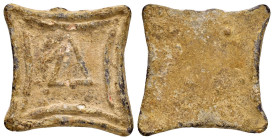 ANCIENT BYZANTINE LEAD PENDANT.

Condition : Good very fine.

Weight : 14.87 gr
Diameter : 31 mm
