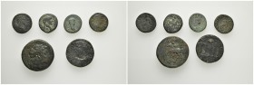 ANCIENT BRONZE COINS.SOLD AS SEEN.NO RETURN.