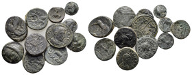 ANCIENT BRONZE COINS.SOLD AS SEEN.NO RETURN.