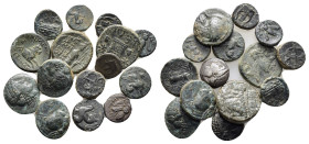 ANCIENT BRONZE COINS.SOLD AS SEEN.NO RETURN.