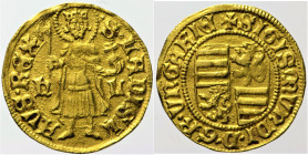UNGHERIA Sigismondo di Lussemburgo (1387-1437) Ducato (Goldgulden) Fr10 RR AU Oro Gold gr. 3,57

SPL
