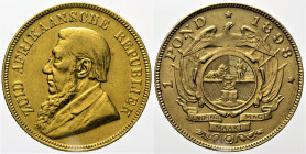 SOUTH AFRICA Republic (1852-1910) Pound 1898 Fr 2 AU Oro Gold gr 7,96

BB+