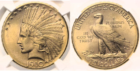 USA Repubblica Federale (1789 - ) 10 Dollars 1910 D Denver Indian Head KM125 AU Oro Gold. In Slab NGC MS 63

MS 63