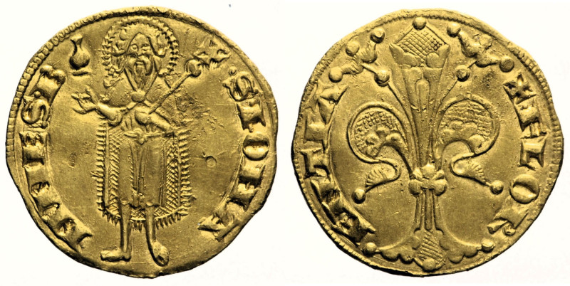 FIRENZE REPUBBLICA Fiorino 1307, I semestre, Nigio di Dietisalvi, simbolo Guasta...