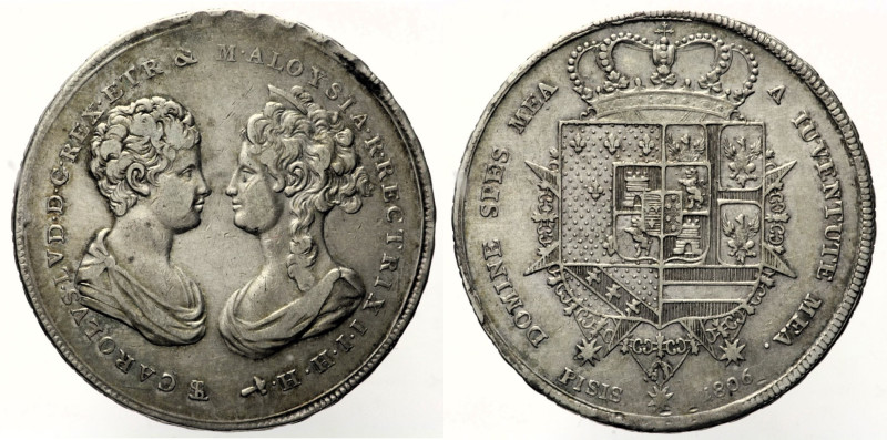 FIRENZE REGNO D’ETRURIA Carlo Ludovico di Borbone (1803-1807) Francescone 1806 G...