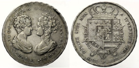 FIRENZE REGNO D’ETRURIA Carlo Ludovico di Borbone (1803-1807) Francescone 1806 Gig. 13 AG gr. 27,35

BB+