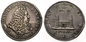 LIVORNO Gian Gastone De’ Medici (1723-1737) Tollero 1724 MIR78/2 RRR AG gr. 27,07 Bella patina

SPL