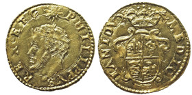 MILANO Filippo II (1556-1598) Scudo d’Oro ND Fr 718 RR AU Oro Gold. Conservazione eccezionale. In Slab NGC MS 63 TOP POP BEST GRADE NGC

MS 63