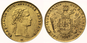 MILANO - Regno Lombardo Veneto Francesco I (1815-1835) Mezza Sovrana 1835 Gig 26 AU Oro Gold gr. 5,65

SPL