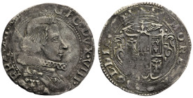 MODENA Francesco I (1629-1658) 10 Bolognini - MIR 787 RRR AG gr 3,79 

BB