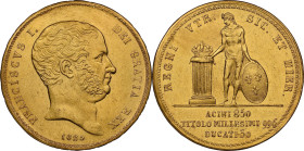 NAPOLI Francesco I di Borbone (1825-1830) 30 Ducati o Decupla 1825 Gig. 1 RR AU Oro Gold In Slab NGC AU Details - Rev Repaired. Il millesimo 1825 è di...
