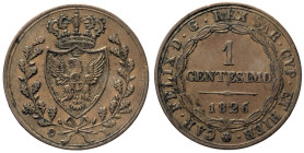 REGNO DI SARDEGNA CARLO FELICE (1821-1831) Centesimo 1826 Torino (con P in ovale) Cugr. 1,9

BB+