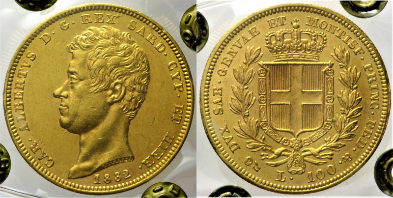 REGNO DI SARDEGNA CARLO ALBERTO (1831-1849) - 100 Lire 1832 Genova - Gig. 1 - AU...