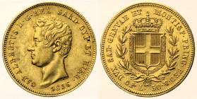REGNO DI SARDEGNA CARLO ALBERTO (1831-1849) - 50 Lire 1836 Torino - Gig. 15 - R2 - AU Oro - gr 16,12

SPL
