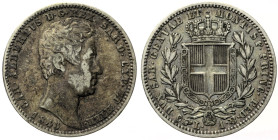REGNO DI SARDEGNA CARLO ALBERTO (1831-1849) - Lira 1843 Torino - Gig. 131 RR AG - gr 4,94

BB