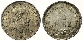 REGNO D’ITALIA VITTORIO EMANUELE II (1861-1878) - 2 lire 1863 Napoli Valore - Gig. 58 AG - gr. 9,99

SPL