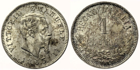 REGNO D’ITALIA VITTORIO EMANUELE II (1861-1878) - Lira 1863 Milano Valore - Gig. 68 AG - gr. 5,06

qFDC