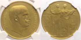 REGNO D’ITALIA VITTORIO EMANUELE II (1861-1878) Serie di 4 Progetti Johnson, 100 Lire, 20 Lire, 2 Lire e 10 Centesimi 1903 + Scatola Originale - Luppi...