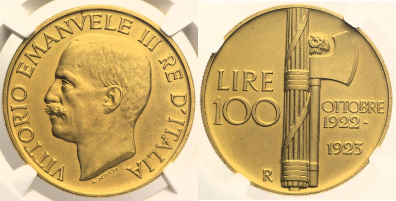 REGNO D’ITALIA VITTORIO EMANUELE III (1900-1943) 100 Lire 1923 Roma Gig 7 R AU O...