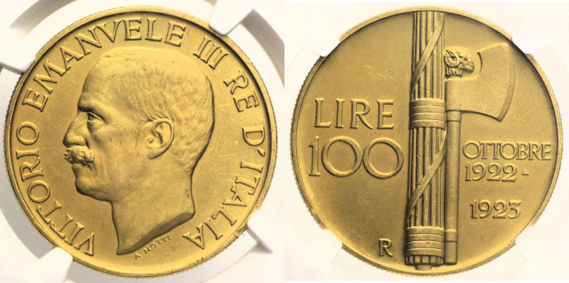 REGNO D’ITALIA VITTORIO EMANUELE III (1900-1943) 100 Lire 1923 Roma Gig 7 R AU O...