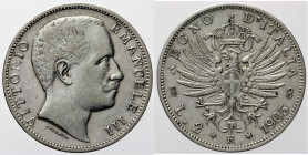 REGNO D’ITALIA VITTORIO EMANUELE III (1900-1943) 2 Lire 1905 Roma Gig 93 AG gr. 10,00

qSPL
