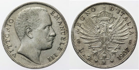 REGNO D’ITALIA VITTORIO EMANUELE III (1900-1943) 2 Lire 1907 Roma Gig 95 AG gr. 9,95

qSPL