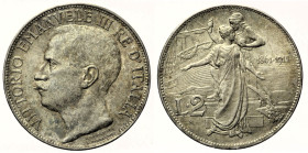 REGNO D’ITALIA VITTORIO EMANUELE III (1900-1943) 2 Lire 1911 Roma Cinquantenario Gig 100 AG gr. 10,04 

FDC