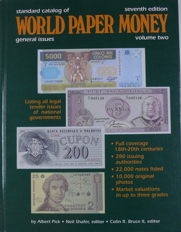 World paper money general issues, volume 2, 7ème édition
Ouvrage relié. 1280 pa...