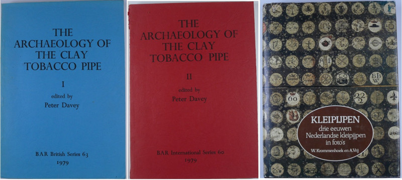 Lot de 2 ouvrages sur les pipes antiques
1- The archeology of the clay tobacco ...