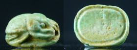 Egypte - Basse époque - Scarabée en fritte émailléee - 664 / 332 av. J.-C. (26ème-30ème dynastie)