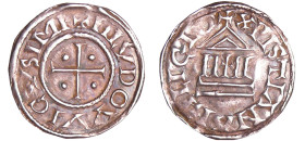 France - Louis 1er Le Pieux (814-840) - Denier au temple