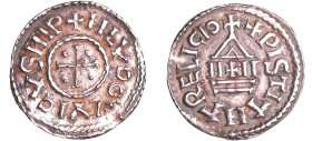 France - Louis 1er Le Pieux (814-840) - Denier au temple