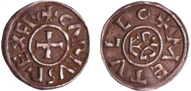 France - Charles II Le Chauve (840-877) - Denier (Melle)